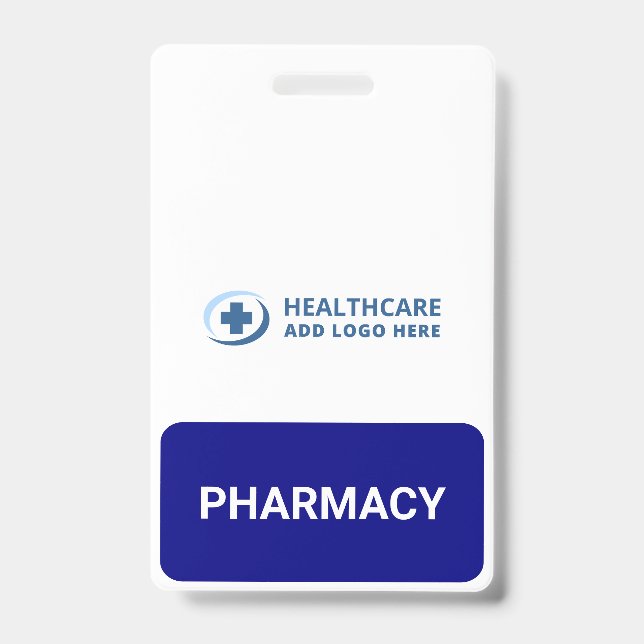 Custom Colour Pharmacy Pharmacist Companion ID Badge (Front)