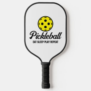 Custom colour pickleball paddle with funny quote