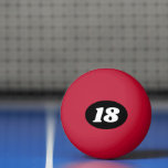 Custom colour ping pong balls for 18th Birthday<br><div class="desc">Custom colour ping pong balls for 18th Birthday. Add your own custom age number.  Available in all colours.</div>