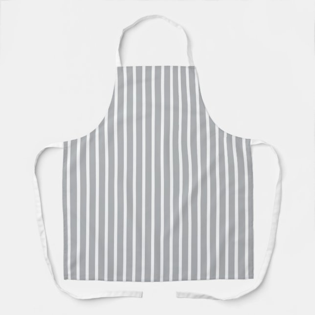 Custom Colour Pinstripe Pattern Apron (Front)