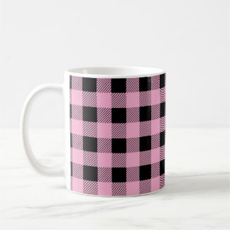 Custom Colour Plaid Pattern Coffee Mug