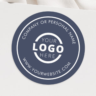 Custom Colour Promotional Business Logo Branded Classic Round Sticker