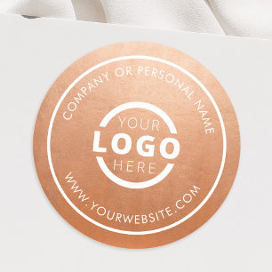 Custom Colour Promotional Business Logo Branded Classic Round Sticker