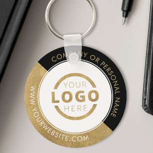 Custom Colour Promotional Business Logo Branded Key Ring