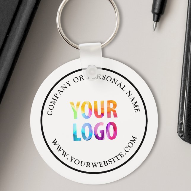 Custom Colour Promotional Business Logo Branded Key Ring (Creator Uploaded)