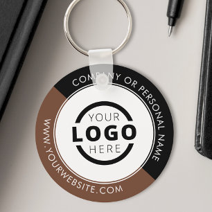 Custom Colour Promotional Business Logo Branded Key Ring
