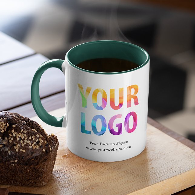 Custom Colour Promotional Business Logo Branded Mug (Creator Uploaded)