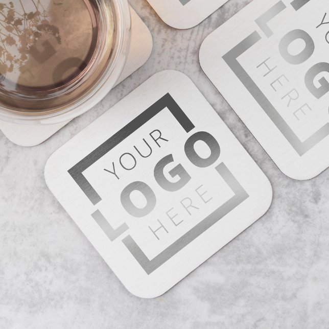 Custom Colour Promotional Business Logo Branded Square Paper Coaster (Creator Uploaded)