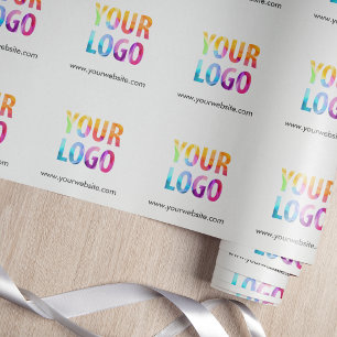 Custom Colour Promotional Business Logo Branded Wrapping Paper