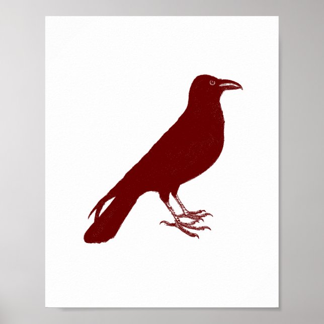 Custom Colour Raven Print (Front)