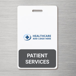 Custom Colour Reception Patient Services Companion ID Badge