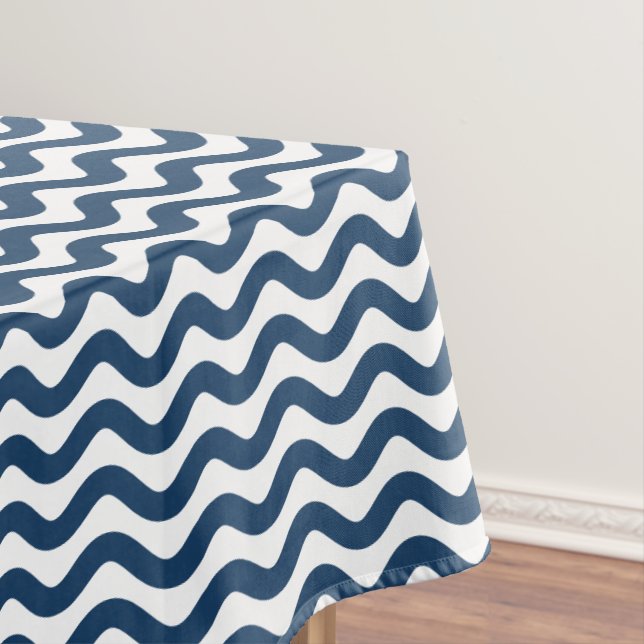 Custom Colour Ripple Pattern Tablecloth (In Situ)