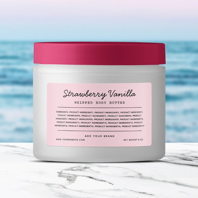 Custom Colour Script Lines Ingredients List Labels (Creator Uploaded)