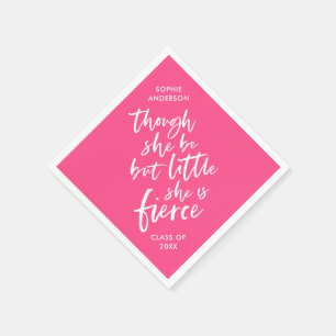 Custom Colour Script Little But Fierce Shakespeare Napkin