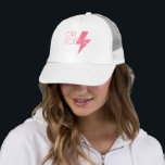 Custom Colour Stylish Girl Power Cool SVG Design Trucker Hat<br><div class="desc">Stylish Modern Cool Design Girl Power Text,  with a bold lightning bolt intersecting the text. The colour of the design is customisable,  you can change the original pink colour to any other,  as it is made in SVG format.</div>