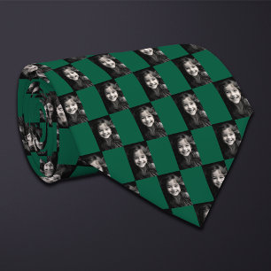 Custom Colour Tall Rectangular Photo Pattern Tie