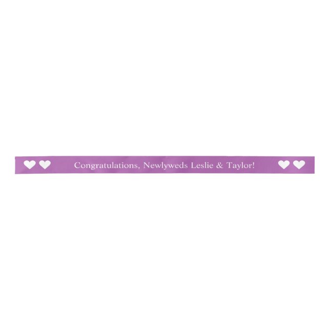 Custom colour & text ribbon satin ribbon (Front)