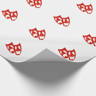 Custom Colour Theatre Arts Icon Gift Wrap