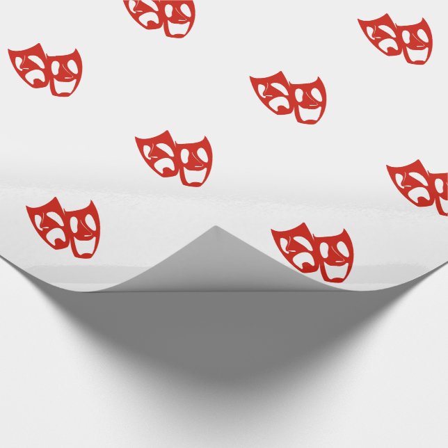 Custom Colour Theatre Arts Icon Gift Wrap (Corner)