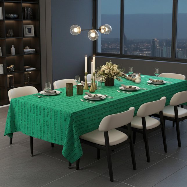 Custom Colour "We Wish You a Merry Christmas" Note Tablecloth (Creator Uploaded)