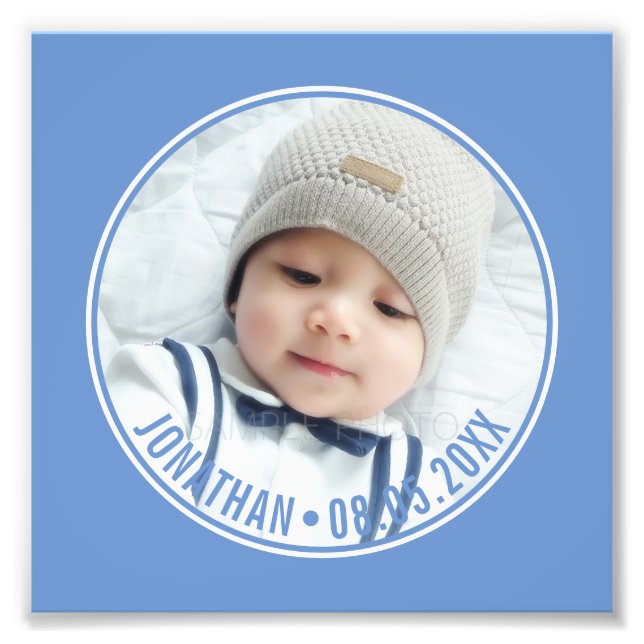 Custom Colour with Custom Photo and Text Print (Front)