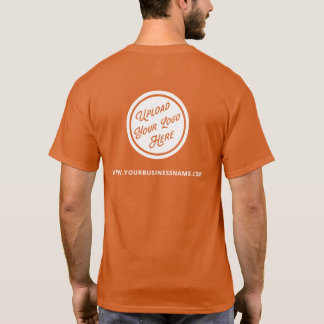 Custom Colour with Logo and Website Small Business T-Shirt