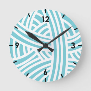 Custom Colour Yarn - Stylised Yarn Ball Round Clock