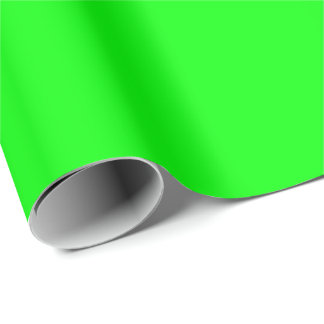 Custom coloured Neon Green Wrapping Paper