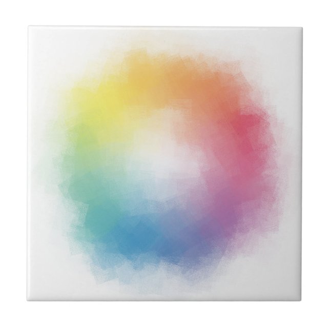 Custom Colourful Abstract Elegant Template Modern Ceramic Tile (Front)