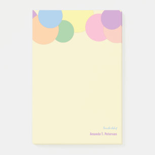 Custom Colourful Circles Pattern From the Desk of Post-it Notes