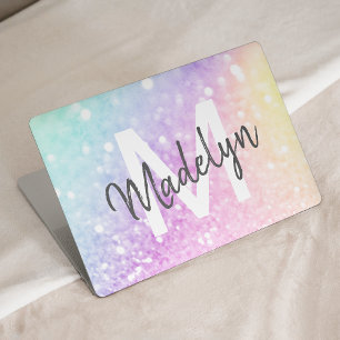Custom Colourful Glitter Iridescent Elegant HP Laptop Skin