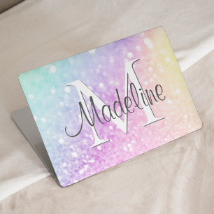Custom Colourful Glitter Iridescent Elegant HP Laptop Skin