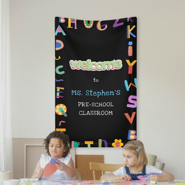 Custom Colourful Letter Welcome Teacher's Classroo Banner (Custom Colorful Letter Welcome Teacher's Classroom Banner)