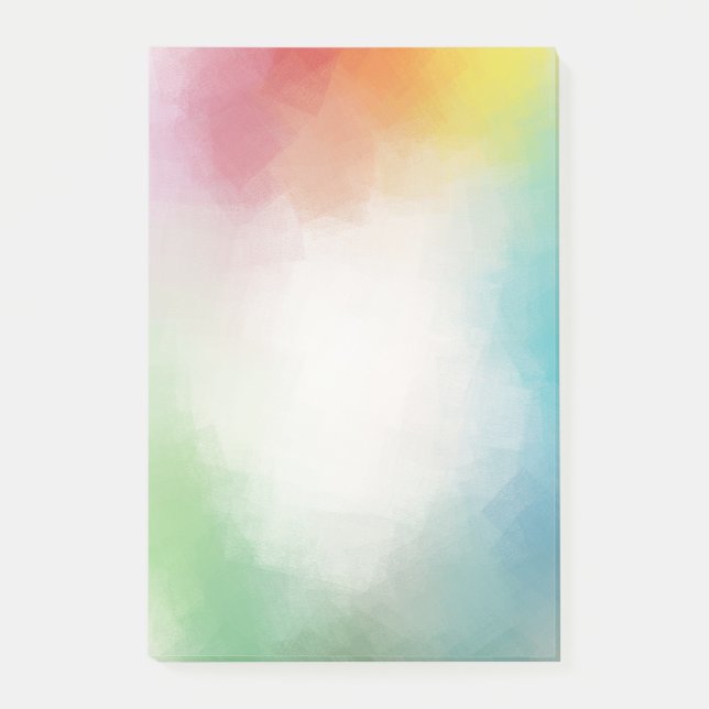 Custom Colourful Modern Abstract Art Blank Templat Post-it Notes (Front)