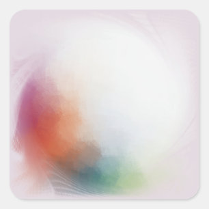 Custom Colourful Modern Abstract Blank Template Square Sticker