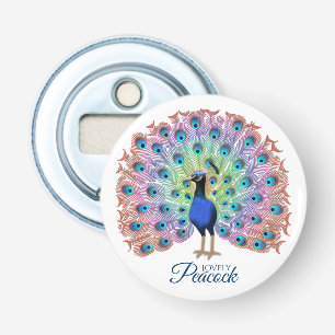 Custom Colourful Peacock Bottle Opener