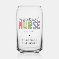 Custom Colourful Registered Nurse RN Graduation