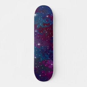 Custom Colourful Space Skateboard