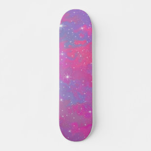 Custom Colourful Space Skateboard