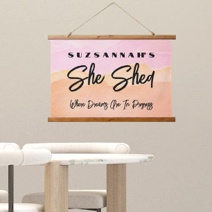 Custom Colourful Watercolor Background Wall Hanging Tapestry