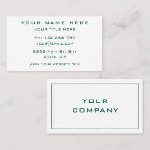 Custom Colours and Font Modern Design Business Car Card