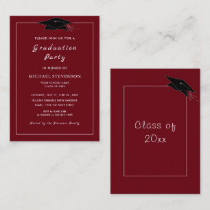 Custom Colours and Font Your Graduation Invitation