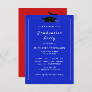 Custom Colours and Font Your Graduation Invitation