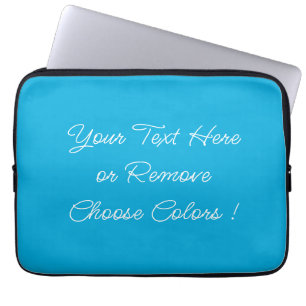 Custom Colours and Text Name Your Personalised Blu Laptop Sleeve