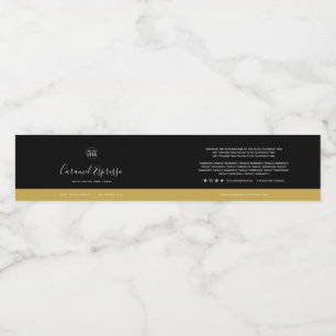 Custom Colours Contrast Ingredients Product Label