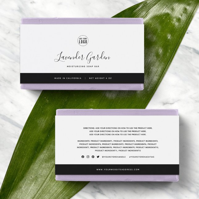 Custom Colours Contrast Ingredients Product Label (Creator Uploaded)