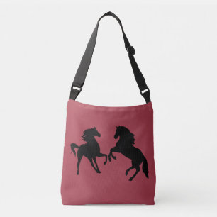 Custom Colours Crossbody Bag with Couple Horse