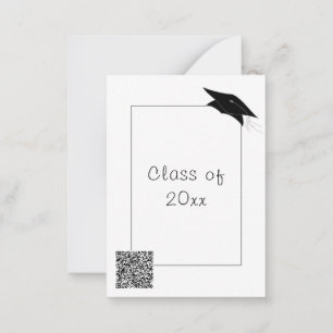 Custom Colours Graduation Invitation with QR Code