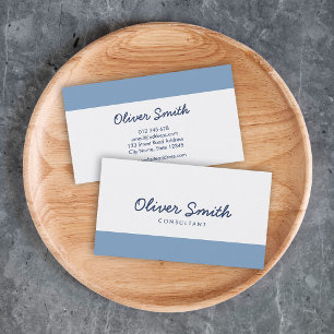 Custom Colours Minimalist Colour Block Modern Scri Business Card