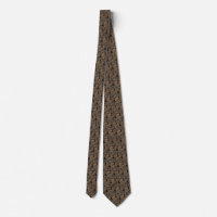 Custom Colours Nature Trees Neck Tie - Brown